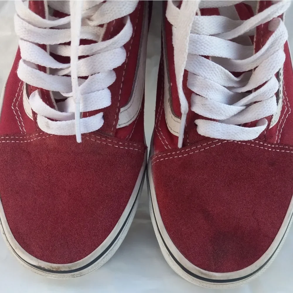 Vans Old Skool Red Men's Size 8 Unisex Sneaker Shoe